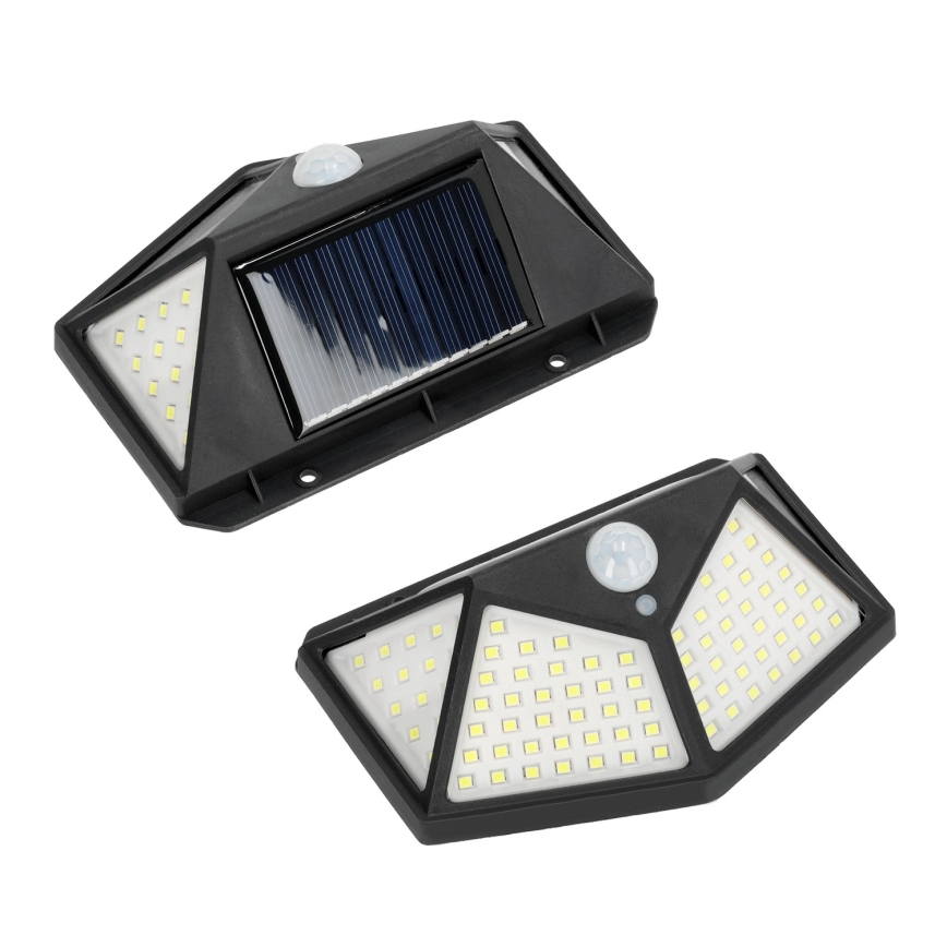 Applique murale solaire avec détecteur LED/1W/3,7V 6500K IP44