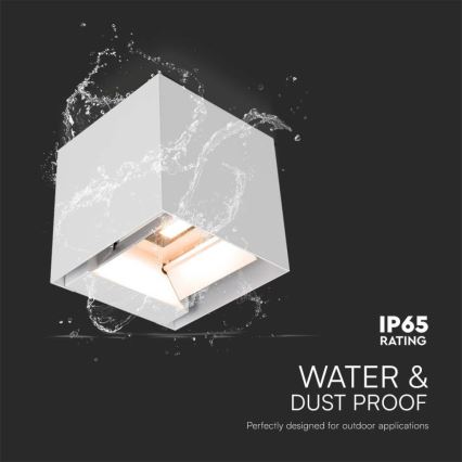 Applique murale solaire avec détecteur LED/3W/3,7V IP65 4000K 2600 mAh blanc