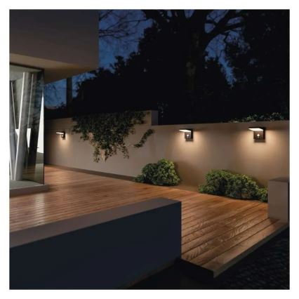Applique murale solaire avec détecteur LED/4,4W/3,7V 2200 mAh IP44