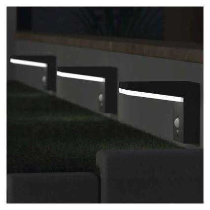 Applique murale solaire avec détecteur LED/4,4W/3,7V 2200 mAh IP44