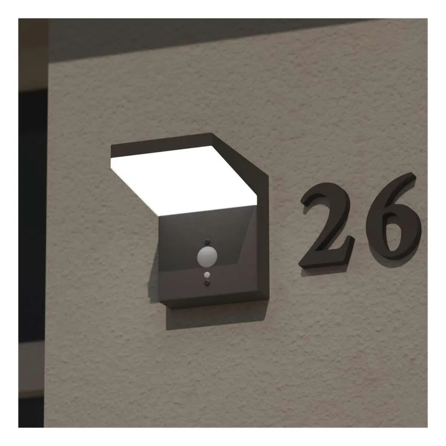 Applique murale solaire avec détecteur LED/4,4W/3,7V 2200 mAh IP44