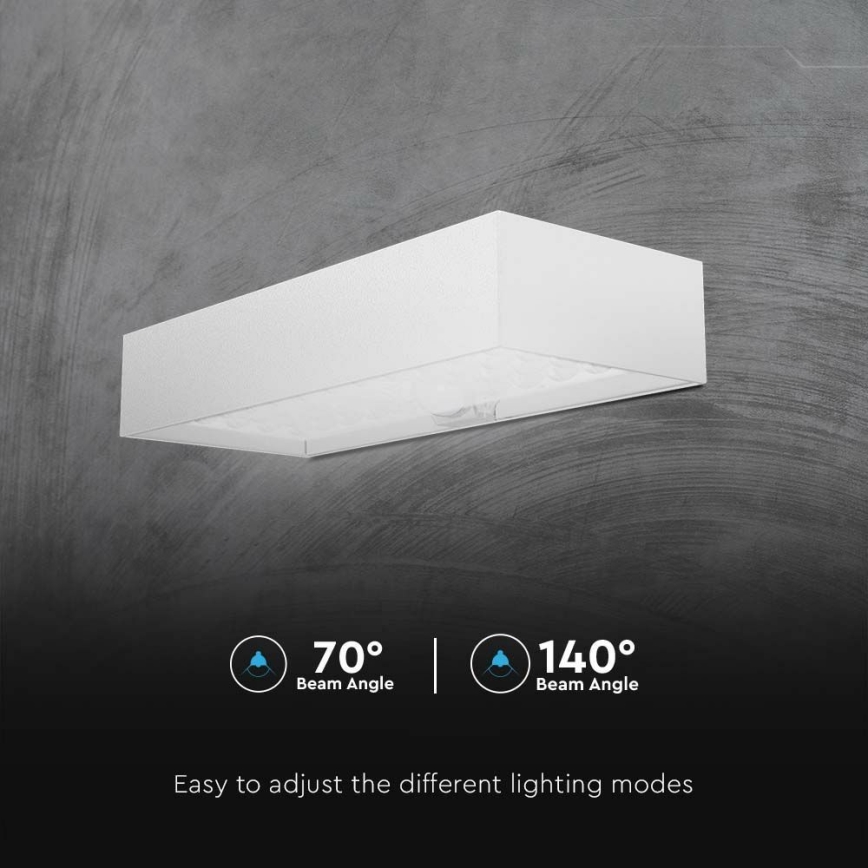 Applique murale solaire avec détecteur LED/6W/3,7V IP65 4000K 3000 mAh blanc