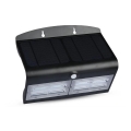 Applique murale solaire avec détecteur LED/7W/3,7V 4000K IP65 noir