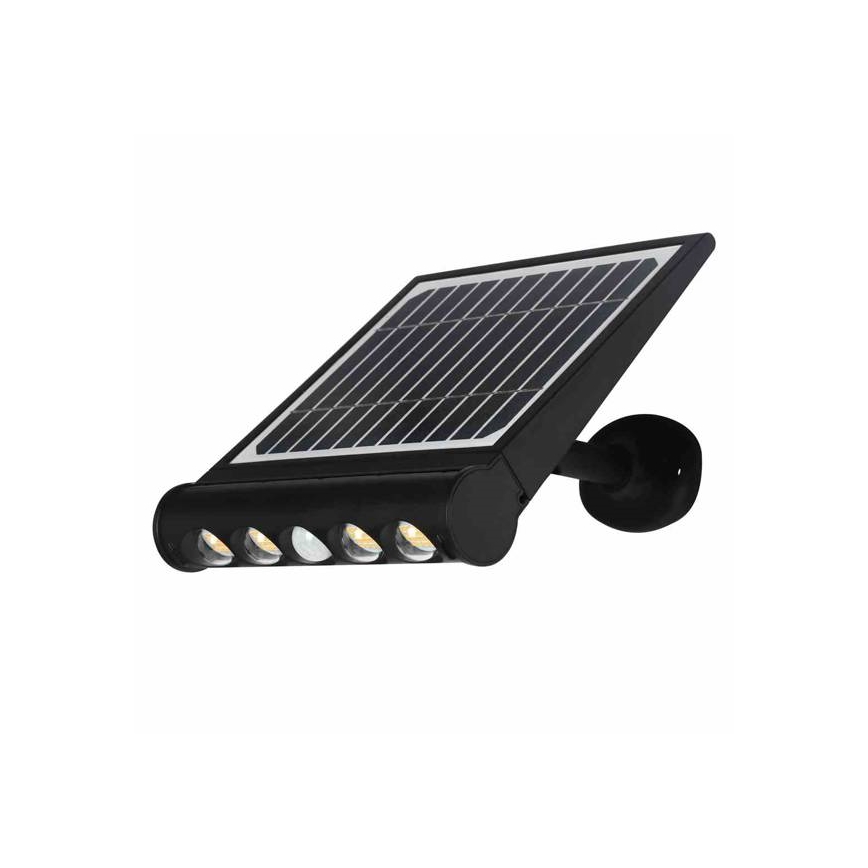 Applique murale solaire avec détecteur LED/8W/3,7V 4000 mAh 4000K IP65
