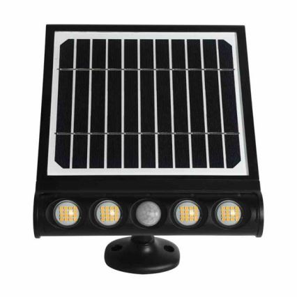 Applique murale solaire avec détecteur LED/8W/3,7V 4000 mAh 4000K IP65