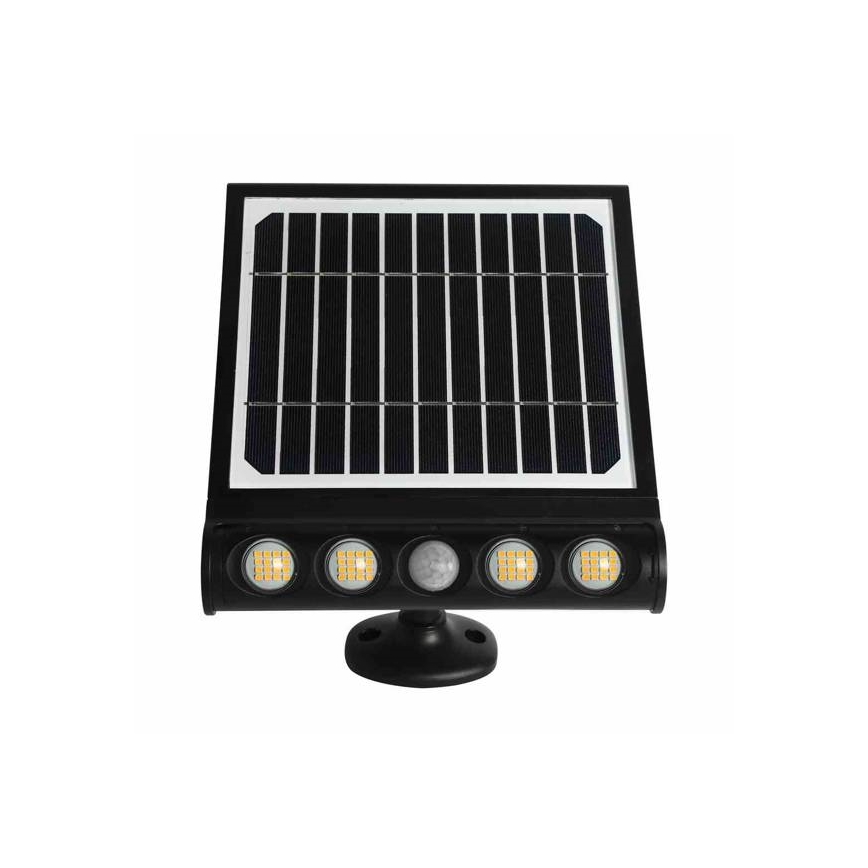 Applique murale solaire avec détecteur LED/8W/3,7V 4000 mAh 4000K IP65
