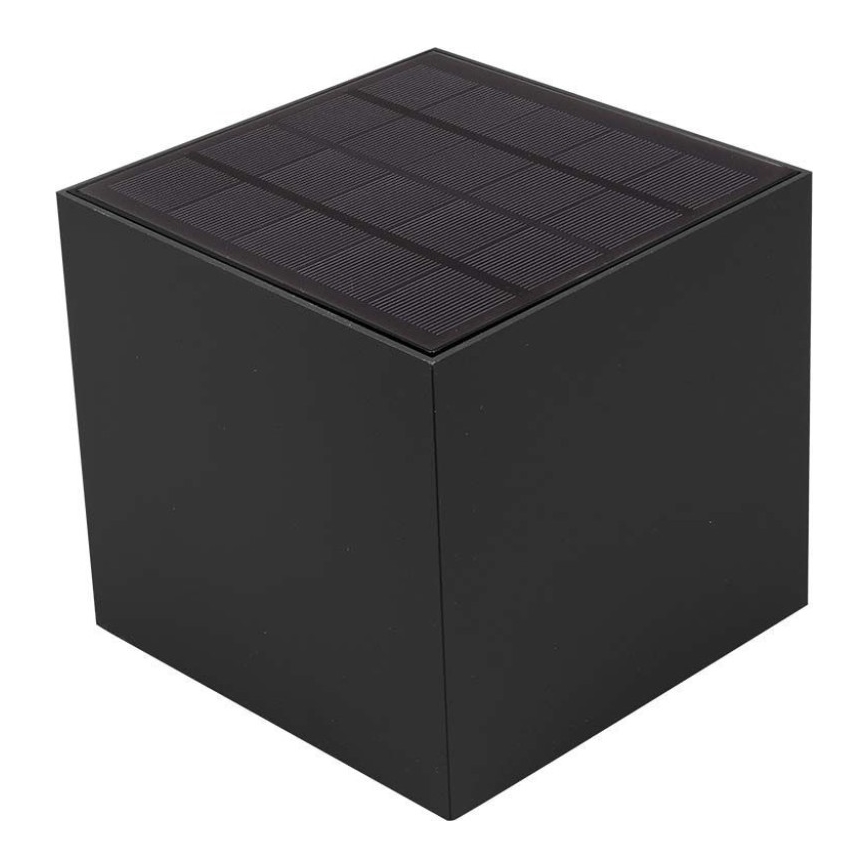 Applique murale solaire avec détecteur LED/9W/3,7V IP65 3000K noir