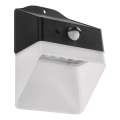 Applique murale solaire avec détecteur LUMI LED/3,7W IP65 noir