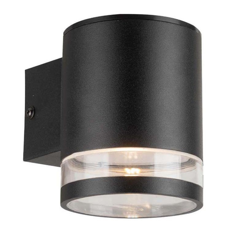 Applique murale solaire extérieur avec détecteur LED/1W/3,7V 3000K IP54 noir