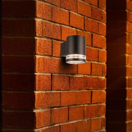Applique murale solaire extérieur avec détecteur LED/1W/3,7V 3000K IP54 noir