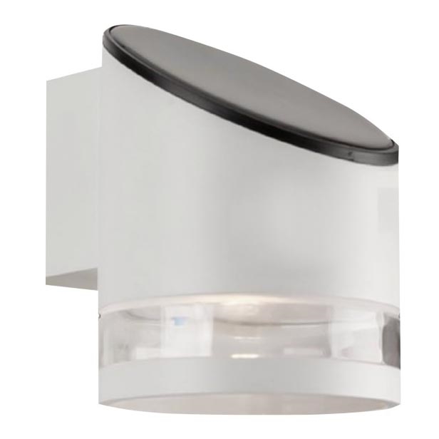 Applique murale solaire extérieur LED/1W/3,7V 3000K IP54 blanc