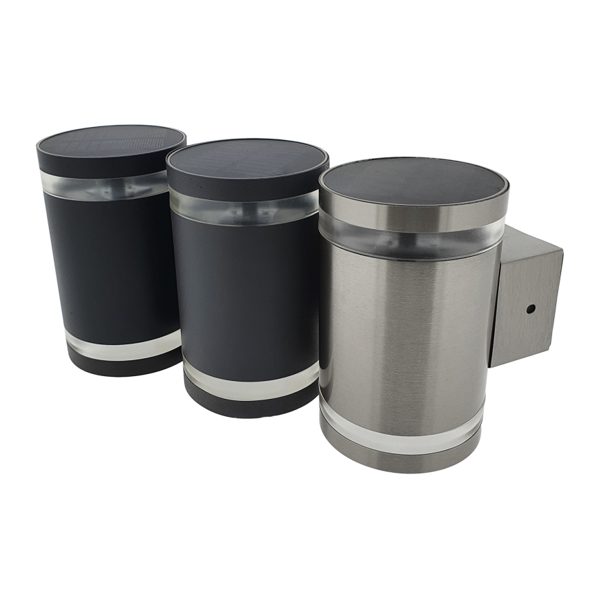 Applique murale solaire LED/5V IP44 noir