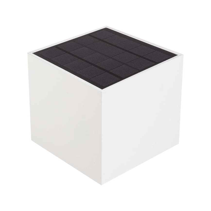 Applique murale solaire LED avec détecteur de mouvement LED/9W/5V 3000/4000/5000K IP65 2600 mAh blanche