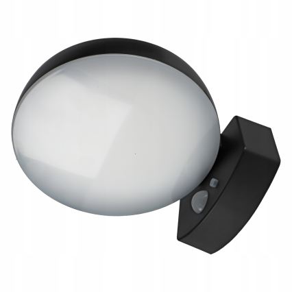 Applique murale solaire LED à intensité réglable avec capteur LED/3W/3,7V 1800 mAh IP54 noire