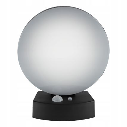 Applique murale solaire LED à intensité réglable avec capteur LED/3W/3,7V 1800 mAh IP54 noire