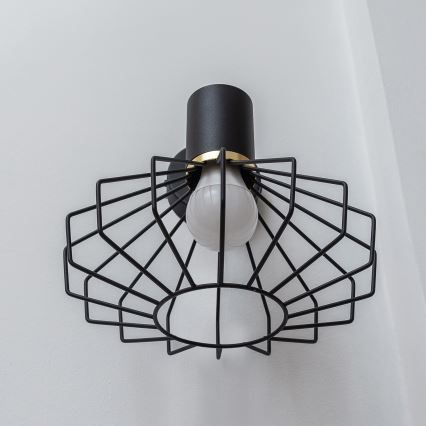 Applique murale SOLANO 1xE27/15W/230V noir/doré
