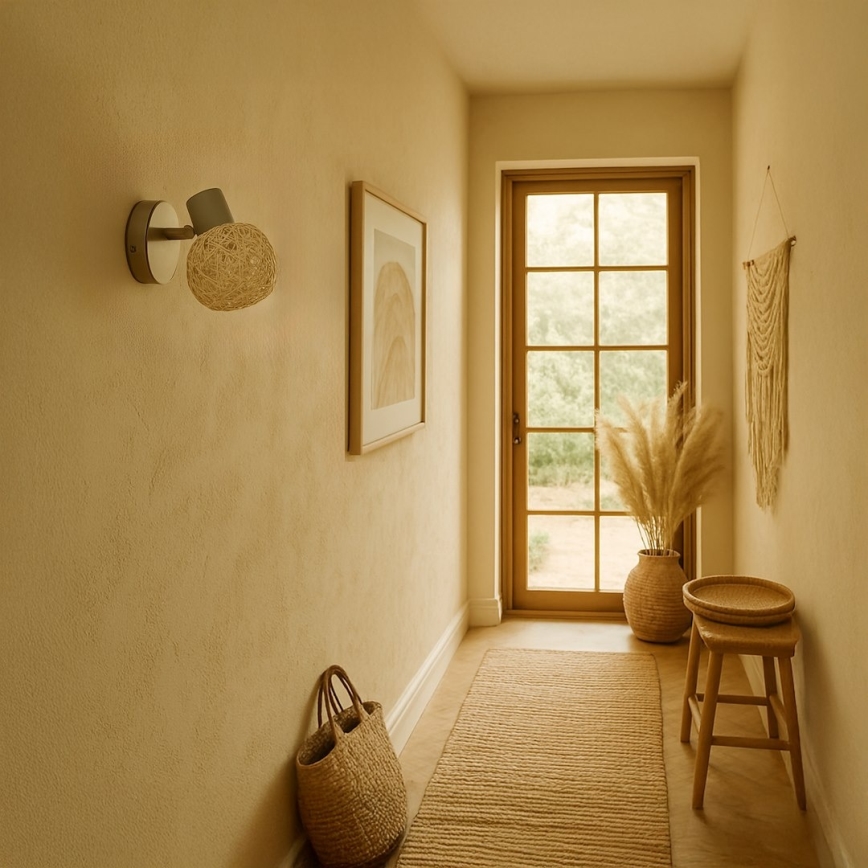 Applique murale spot DEX 1xE14/10W/230V beige/crème