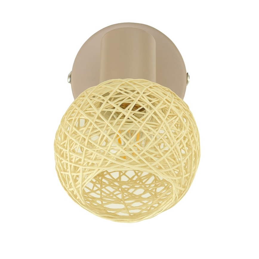 Applique murale spot DEX 1xE14/10W/230V beige/crème