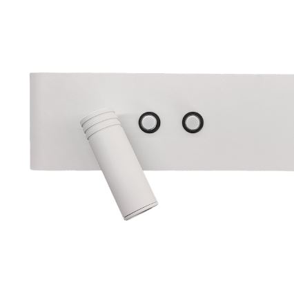 Applique murale spot LED RESORT LED/10W/230V + LED/3W, blanc, gauche