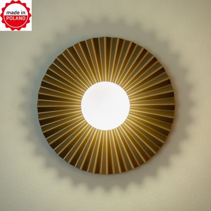 Applique murale SUNPLISS 1xG9/10W/230V Ø 35 cm doré/crème