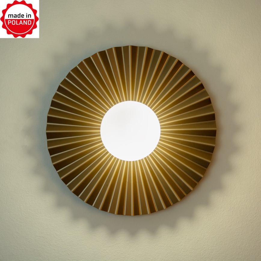 Applique murale SUNPLISS 1xG9/10W/230V Ø 35 cm doré/crème