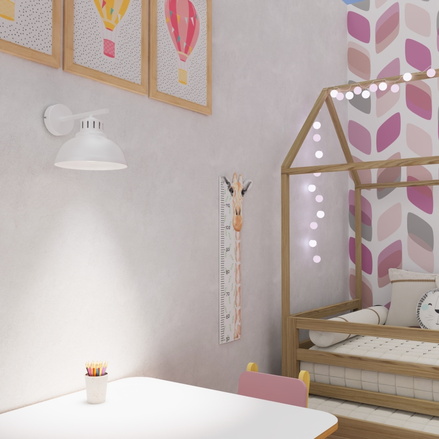 Applique murale SVEN 1xE27/15W/230V blanc