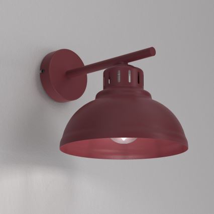 Applique murale SVEN 1xE27/15W/230V bordeaux