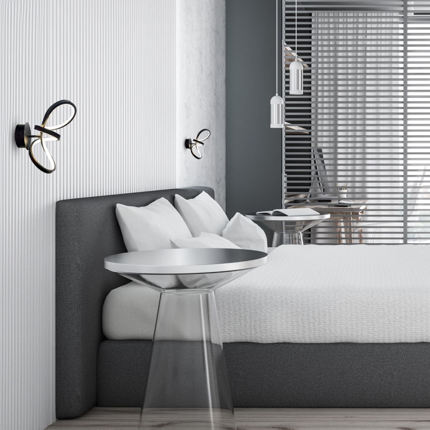 Applique murale TESORO LED/15W/230V noir