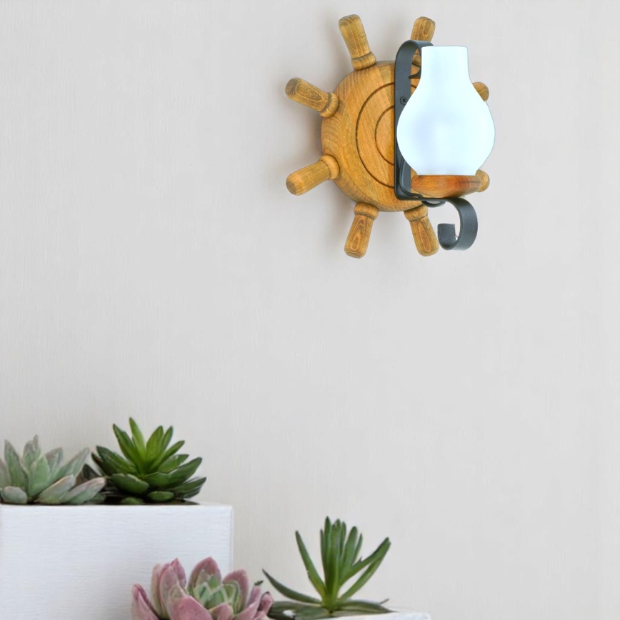 Applique murale TIMONA 1xE14/40W/230V hêtre