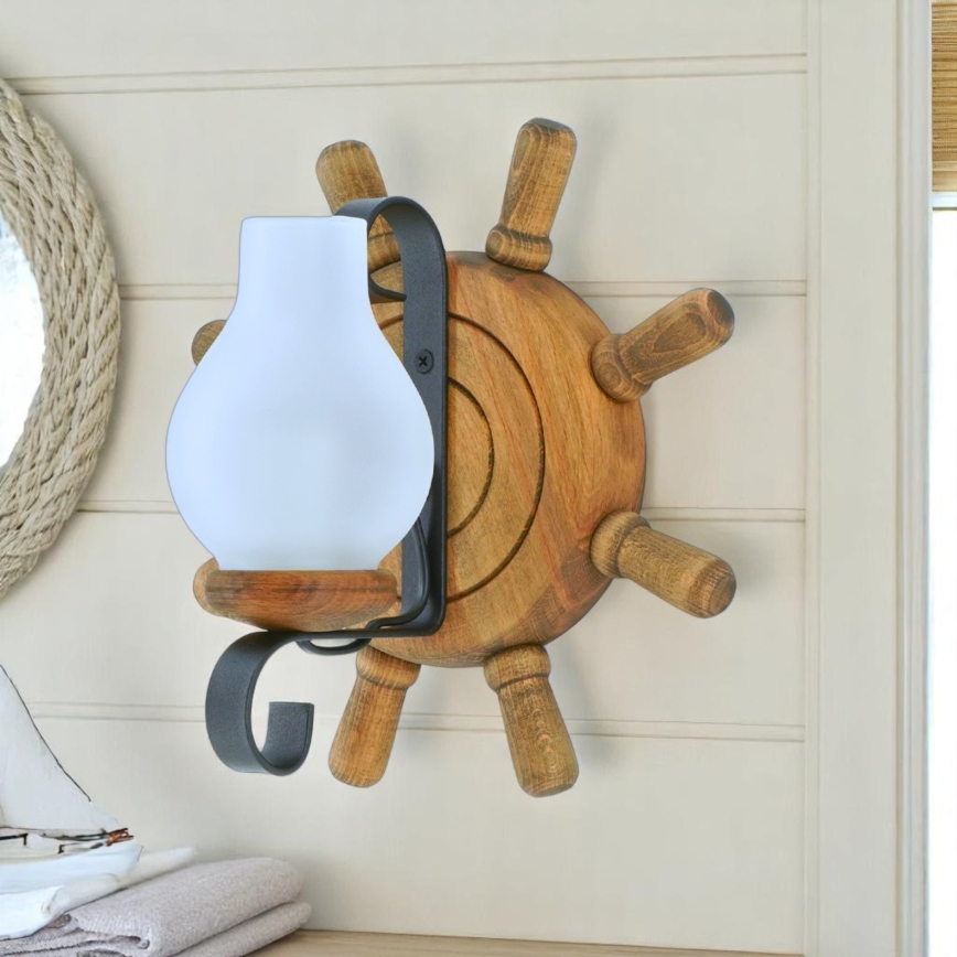 Applique murale TIMONA 1xE14/40W/230V hêtre