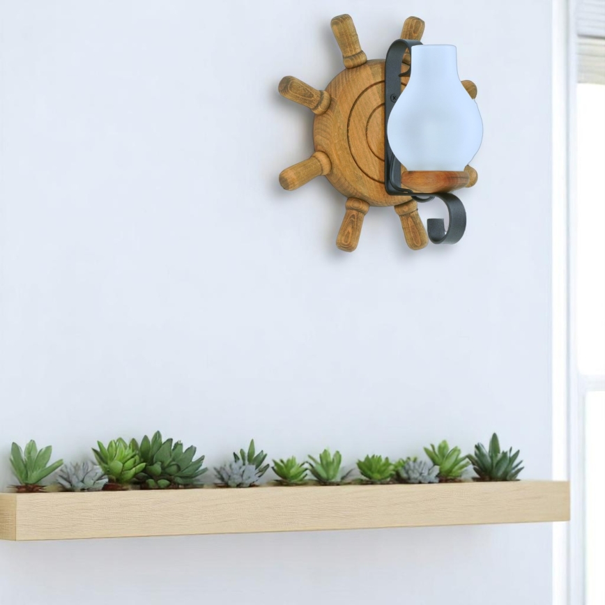 Applique murale TIMONA 1xE14/40W/230V hêtre