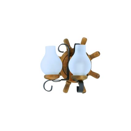Applique murale TIMONA 2xE14/40W/230V hêtre