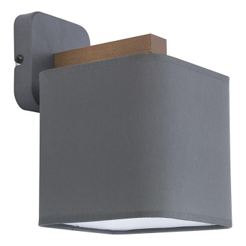 Applique murale TORA 1xE27/15W/230V grise