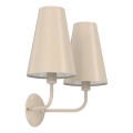 Applique murale TORTOLA 2xE14/15W/230V beige