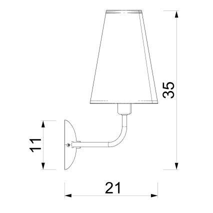 Applique murale TORTOLA 2xE14/15W/230V beige