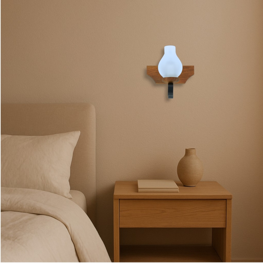 Applique murale VELA 1xE14/40W/230V hêtre