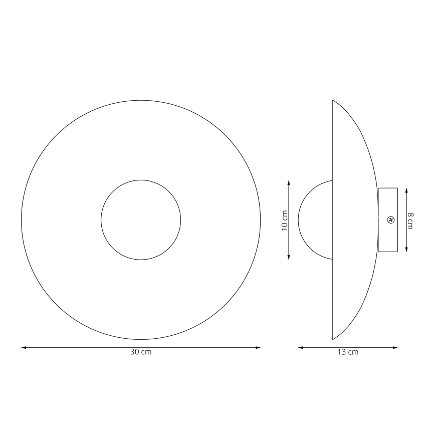 Applique murale VIBEZ 1xG9/8W/230V noire