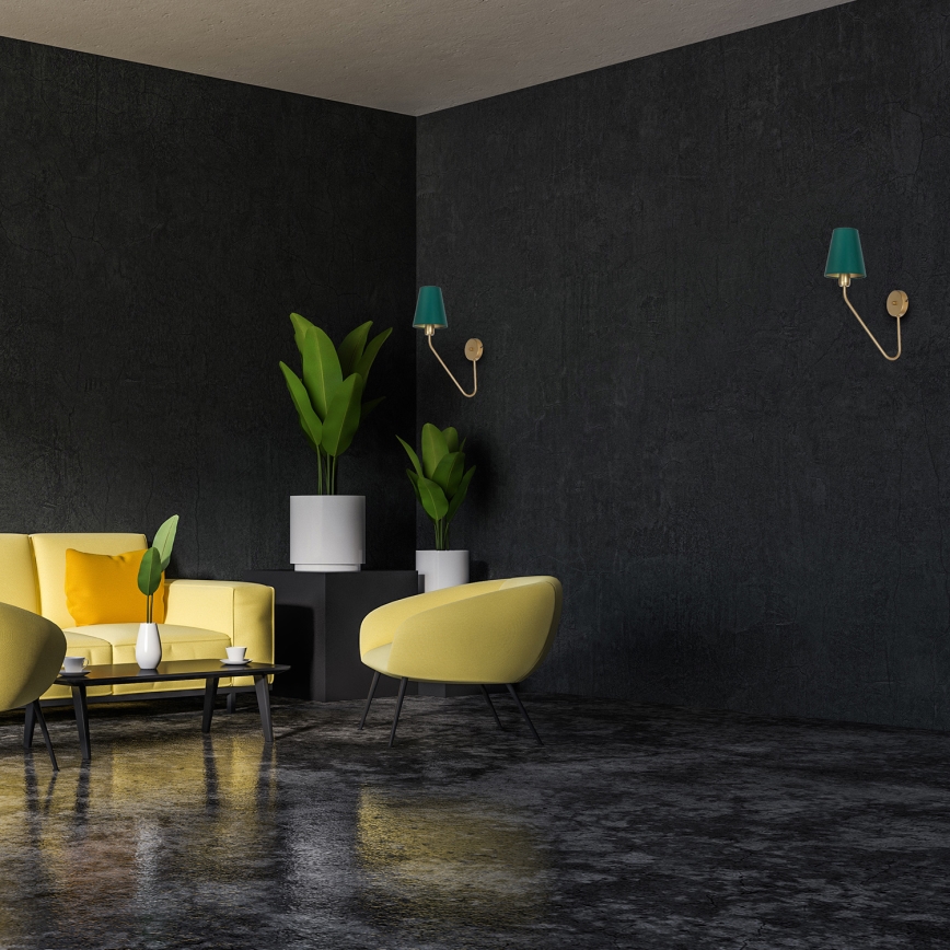 Applique murale VICTORIA 1xE27/60W/230V vert