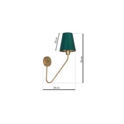 Applique murale VICTORIA 1xE27/60W/230V vert