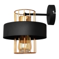Applique murale VOLTA 1xE27/15W/230V 23 cm noir/doré
