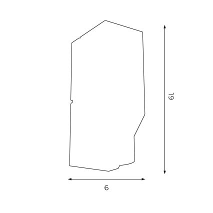 Applique murale WALL 1xGU10/8W/230V blanc/chrome brillant