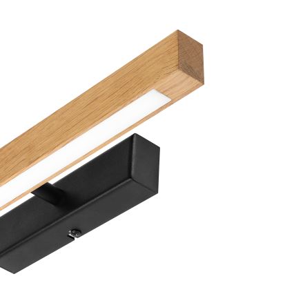 Applique pour tableau LED VERDE LED/5,5W/230V 3000K 46 cm chêne/noir