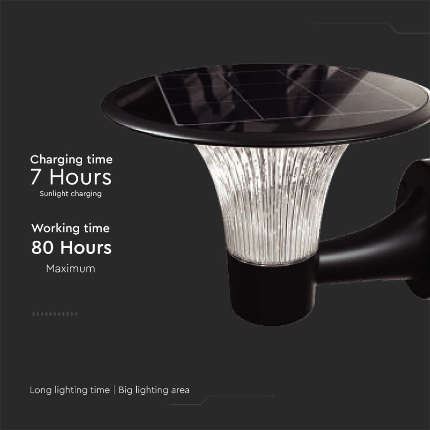 Applique murale solaire LED avec capteur LED/15W/3,2V 4000K/6000K IP65 6000 mAh