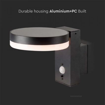 Applique murale solaire LED extérieure avec capteur LED/5,5W/3,7V 3000K IP54 2000 mAh