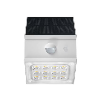 Applique solaire murale LED à capteur LED/2,5W/3,7V 3000/4000/6000K IP65 1200 mAh blanc