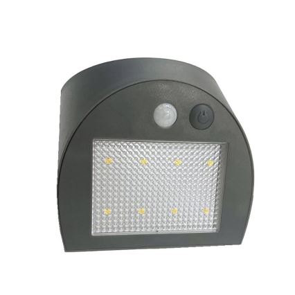 Applique solaire LED avec capteur LED/3W/3,7V 3000/4000K 1200 mAh IP54 anthracite