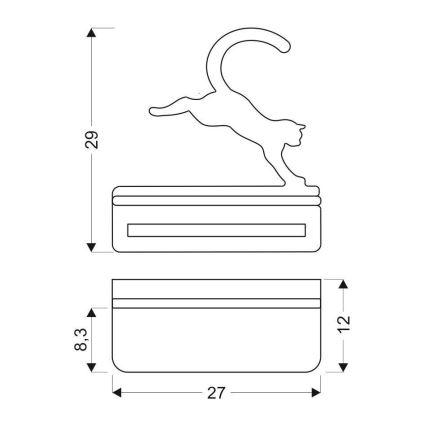 Appllique murale étagère LED enfant JUMPING CAT LED/5W/230V - certifié FSC