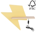 Appllique murale étagère LED enfant LIGHTNING LED/4W/230V - certifié FSC