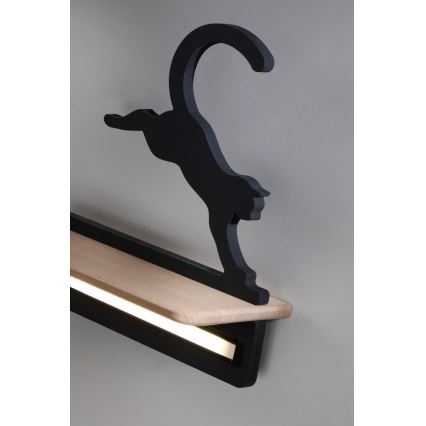 Appllique murale étagère LED enfant JUMPING CAT LED/5W/230V - certifié FSC