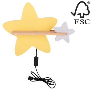 Appllique murale étagère LED enfant STAR LED/5W/230V - certifié FSC